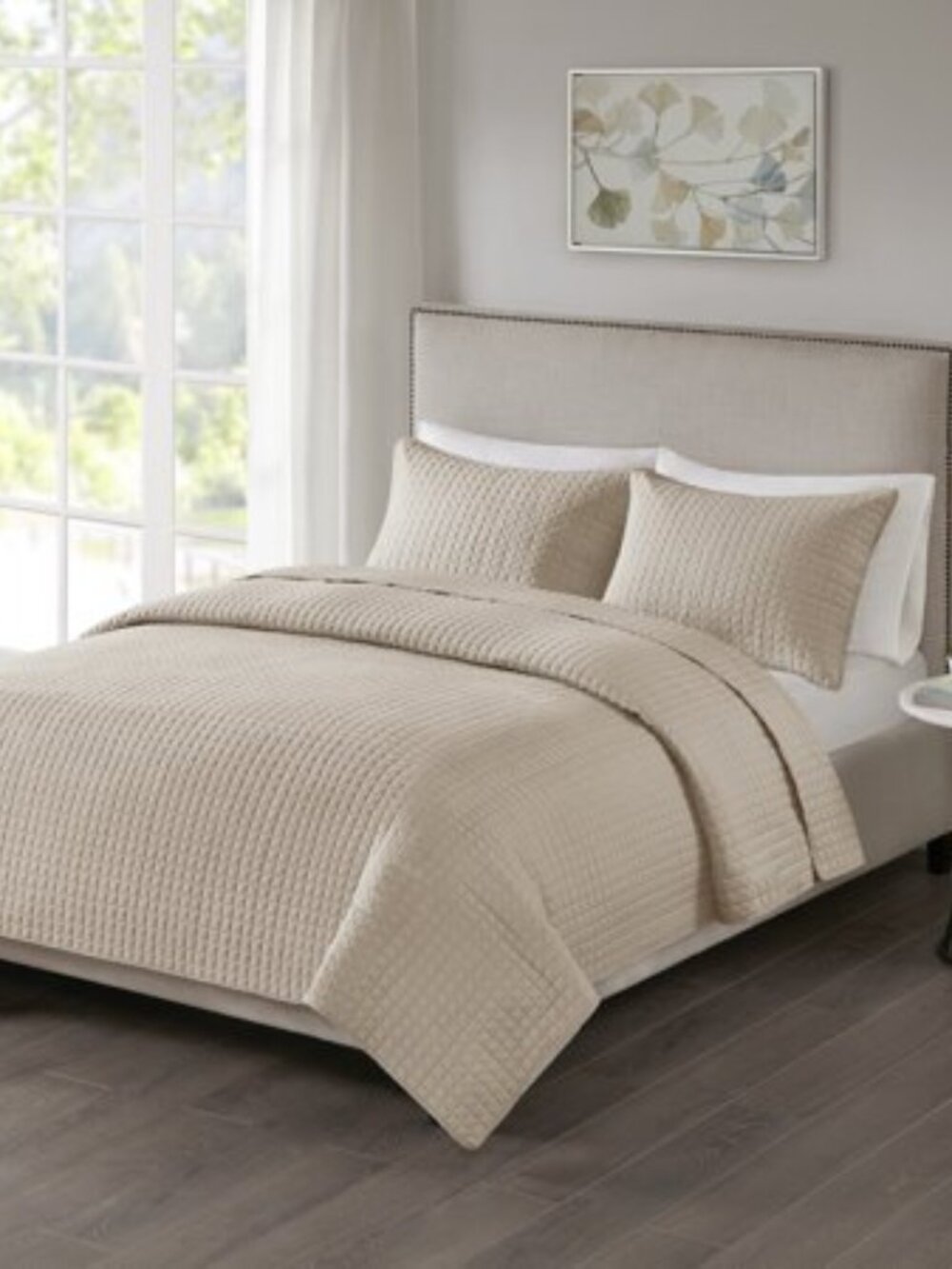510 Design Nash 3-Piece Khaki Polyester King/Cal King Reversible Coverlet Set